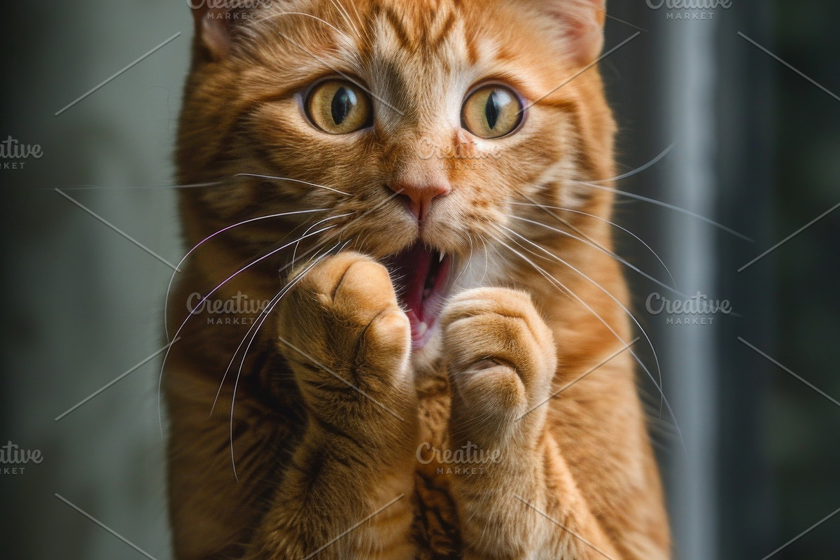 236 surprised animals, an Animal Photo by Handmadefont (Photo 35 of 241)