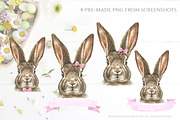 Watercolor Easter Bunny Creator, an Animal Illustration by Catherine Wheel (Thumbnail 9 of 15)