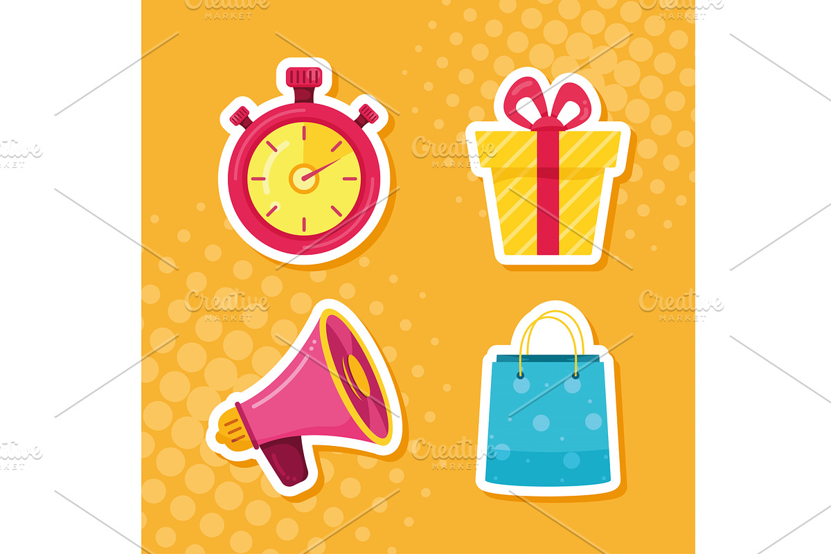 sale commercial tags, an Object Illustration by studiogstock