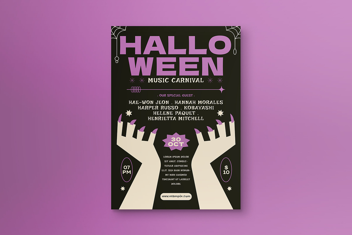 Halloween Music Carnival Flyer, a Flyer Template by Tokosatsu (Photo 1 of 3)