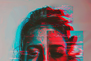 90 Glitch faces, a Person Illustration by Handmadefont (Thumbnail 12 of 94)