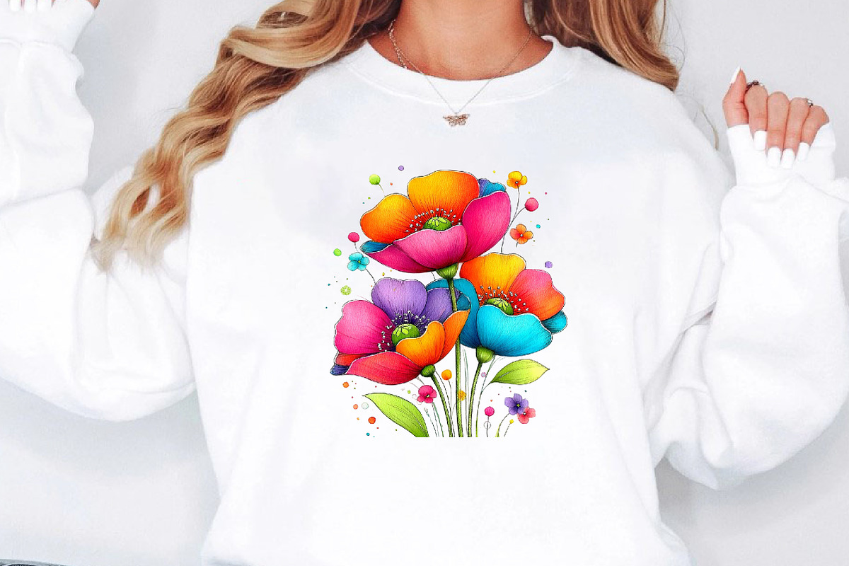 Whimsical Spring Wildflower Clipart, an Illustration by Designworld (Photo 5 of 8)