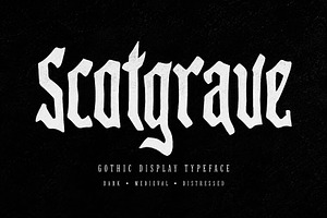 Scotgrave, a Blackletter Font by Wow Magic