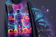 Neon Space Holographic Backgrounds, a Background Graphic by by creative paper (Thumbnail 4 of 6)