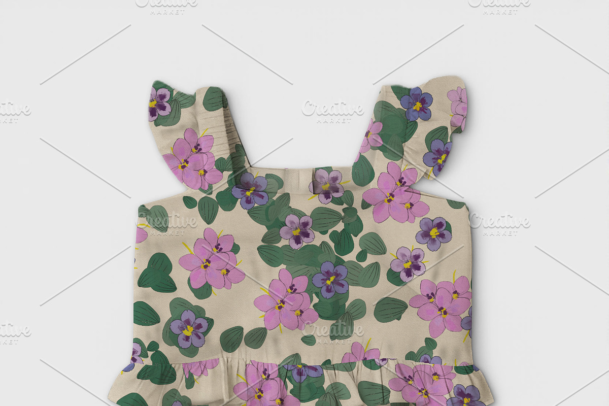 Baby Girl Ruffle Romper Mockup, a Shirt Mockup by Nora Gad (Photo 12 of 21)