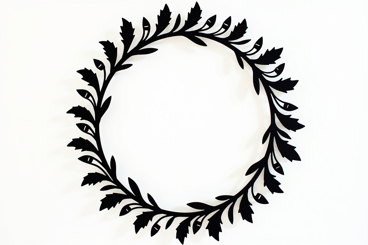 Elegant Leaf Wreath Frame Bundle, an Illustration by Designs_River (Photo 2 of 9)