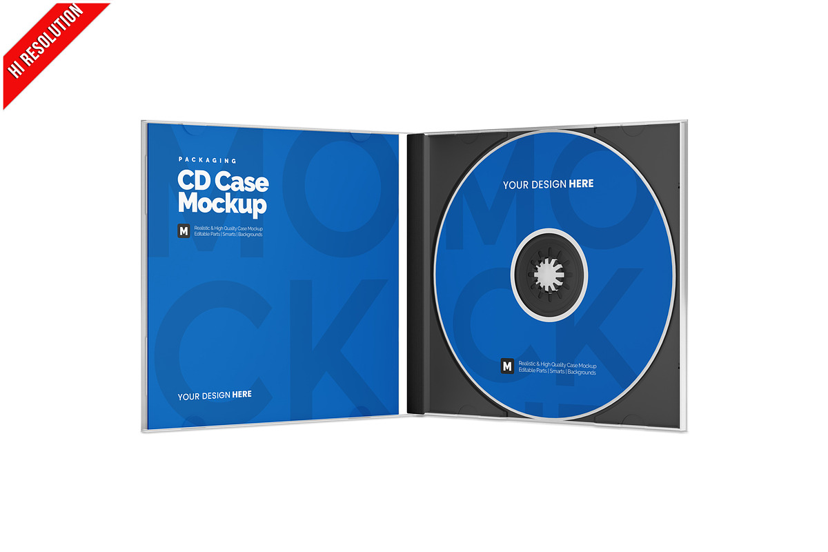 Cd Cover Mockup, a Product Mockup by Bruno's Shop (Photo 1 of 3)