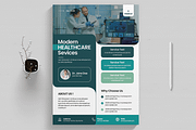 Medical Healthcare Flyer Template, a Flyer Template by MightyDesign (Thumbnail 1 of 8)