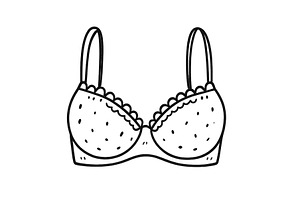 Stylish and playful bra design with, an Object Illustration by ZinetroN