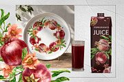 Pomegranates Watercolor collection, a Food Illustration by Farida Bik (Thumbnail 10 of 15)