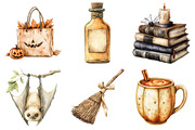 Watercolor Neutral Halloween Clipart, an Illustration by Daily.Designs (Thumbnail 4 of 5)