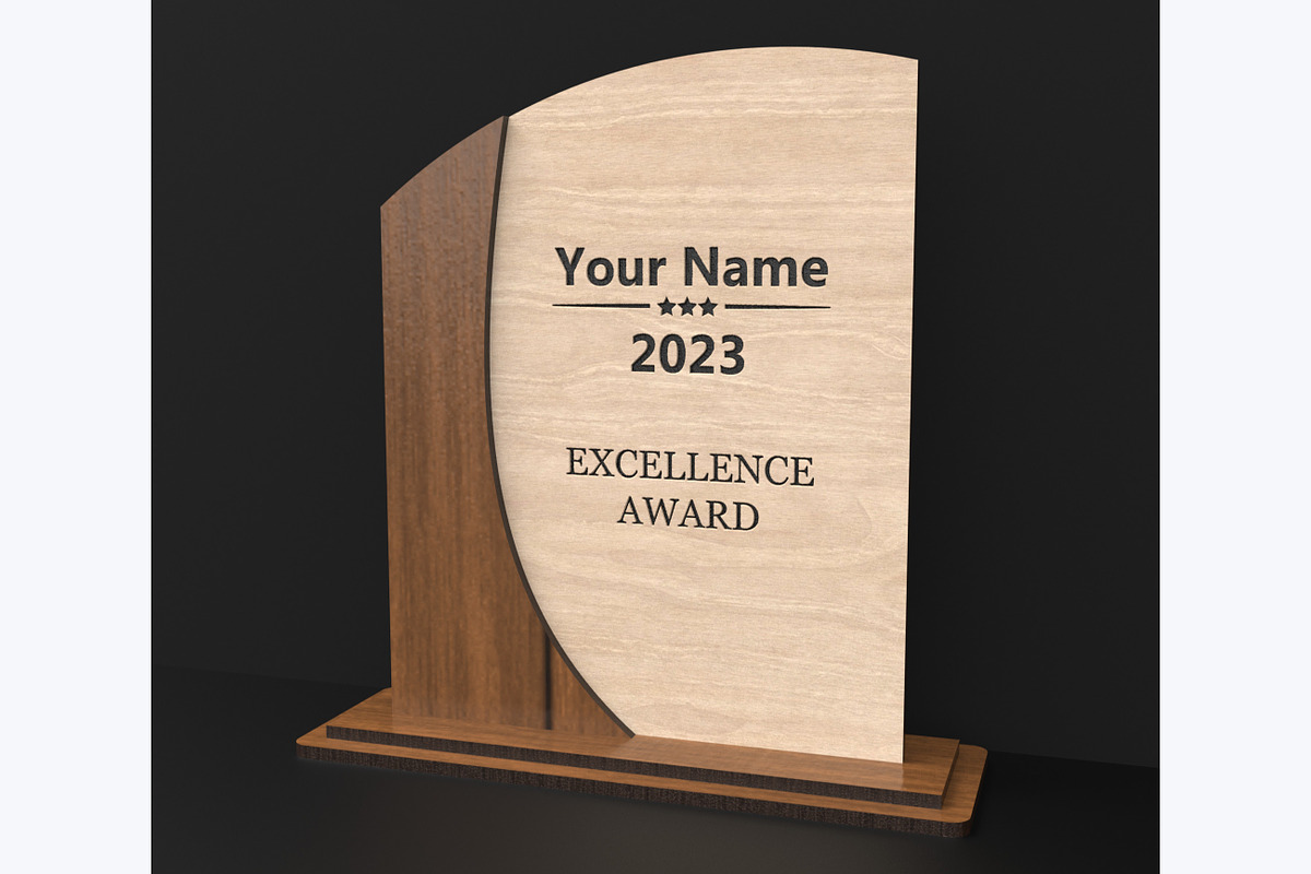 Acrylic & Wooden Award Trophies, an Object Graphic by ThemeXDigital (Photo 2 of 9)