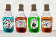 Halloween Bottle Labels, a Food Illustration by Moloko88 (Thumbnail 2 of 7)
