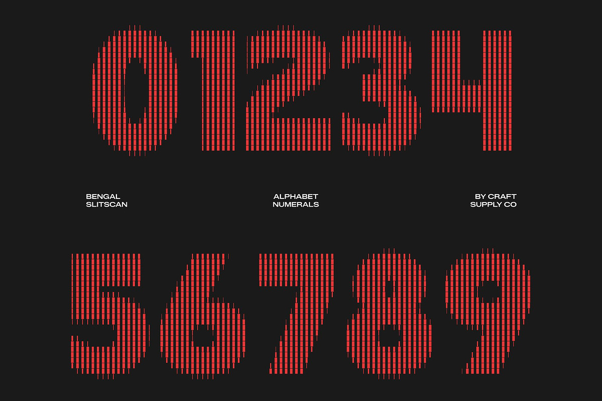 Bengal Slitscan, a Sans Serif Font by Craft Supply Co. (Photo 3 of 8)