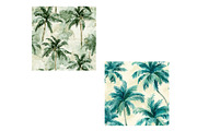Watercolor Palm Trees Digital paper, an Illustration by Designworld (Thumbnail 5 of 5)