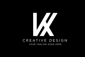 Minimal Letter VX Logo Design, a Branding & Logo Template by SaaDesigns