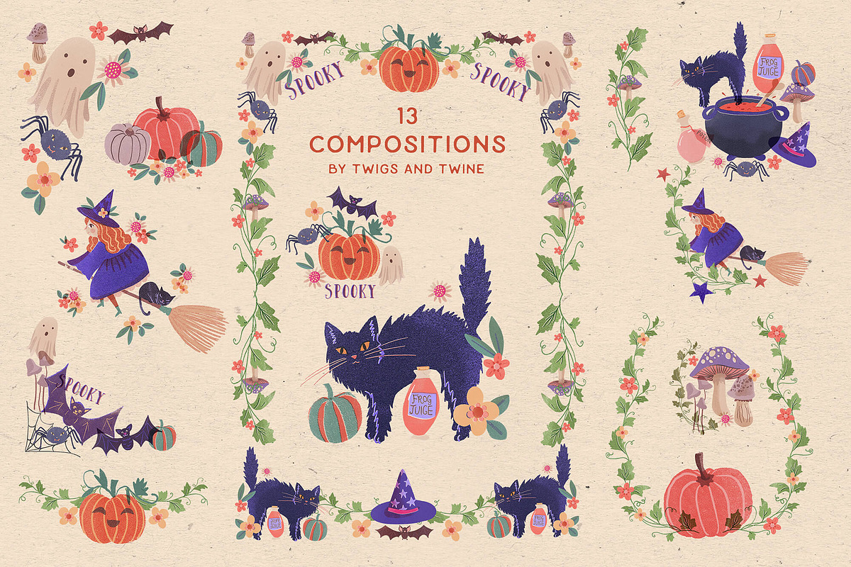 Happy Halloween Clipart, an Illustration by Twigs and Twine (Photo 3 of 8)