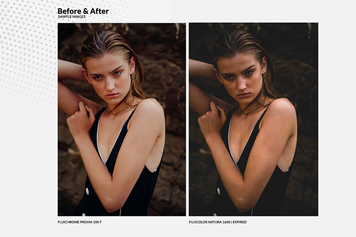 80+ Portrait Film Lightroom Presets., an Action Add-On by filmcamera_presets (Photo 6 of 7)