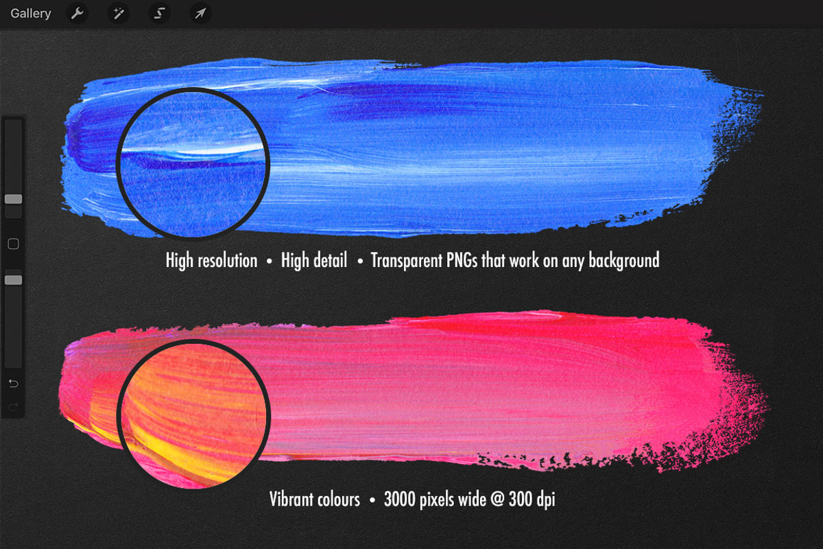 Pencils and Paint for Procreate, a Texture Graphic by iPad Calligraphy (Photo 5 of 9)