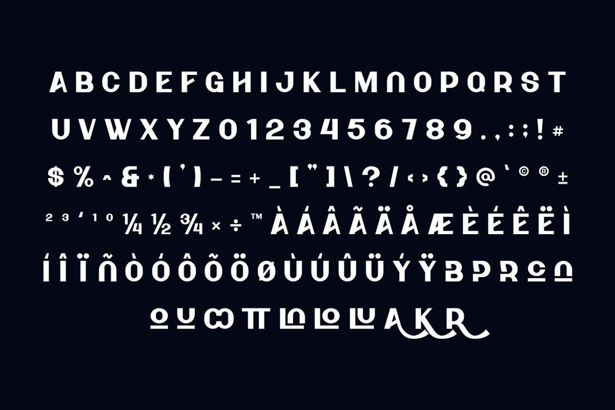 Highkind Creative Display Font, a Sans Serif Font by Artiveko (Photo 3 of 9)