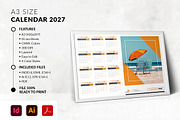 A3 Landscape Calendar 2027 Template, a Stationery Template by MstArtwork (Thumbnail 5 of 5)
