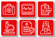 Healthcare Icons, an Outline Icon by Tekuni (Thumbnail 3 of 8)