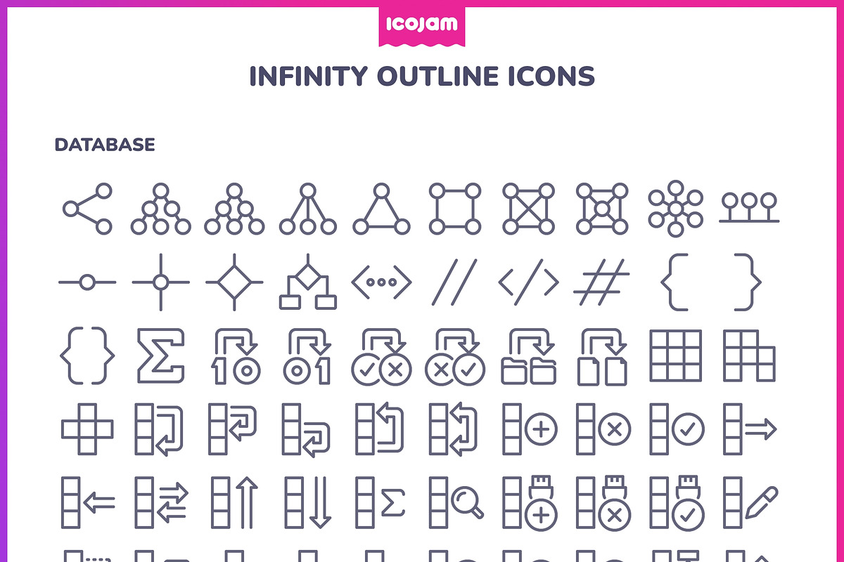 2100+ Infinity Outline icons, an Outline Icon by Icojam store (Photo 10 of 12)