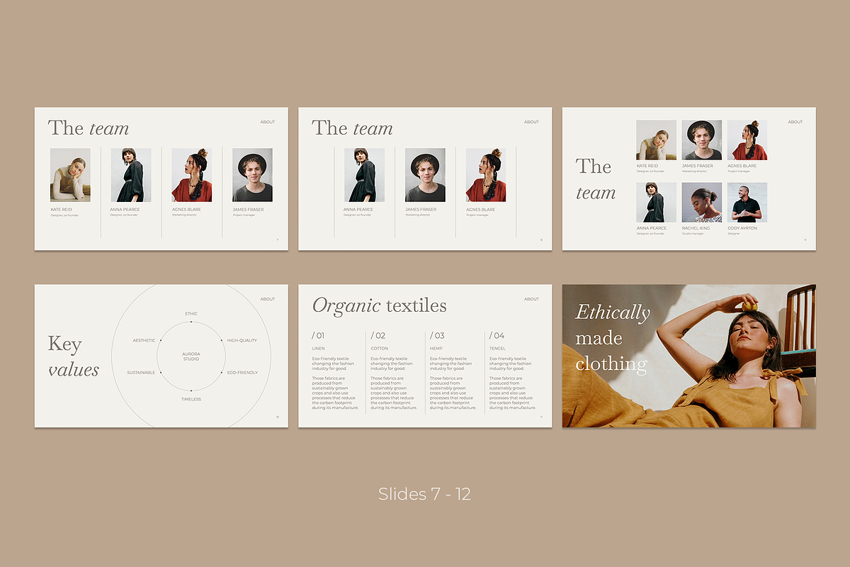 Aurora Studio. Presentation template, a Presentation Template by tonko. (Photo 6 of 10)
