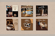 Aesthetic Coffe Shop Canva Template, a Social Media Template by Pixel Blend (Thumbnail 2 of 4)