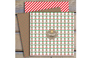 Elf Christmas Digital Papers, a Pattern Graphic by JennyL Designs (Thumbnail 2 of 4)