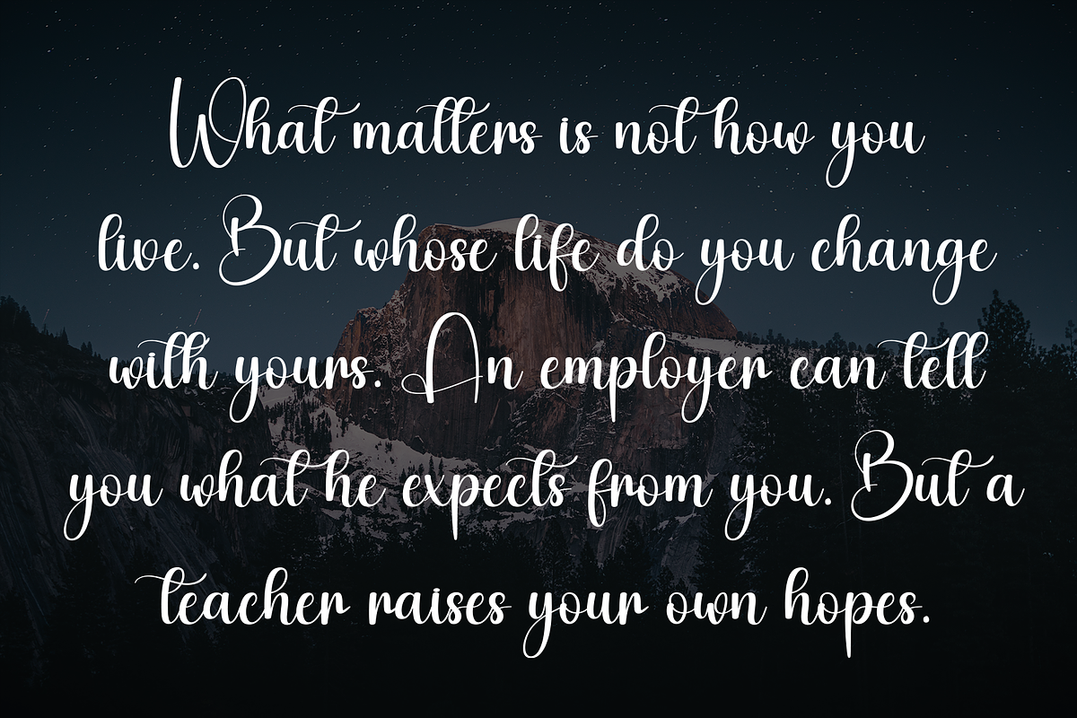 Starkly | Script Font, a Handwritten Font by Scratchones (Photo 6 of 9)