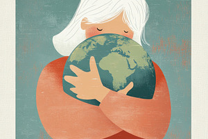 Embracing the Earth in Compassion, a Photo by Beautiful things