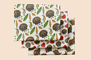 Thanksgiving Day Patterns Clipart, a Seasonal Illustration by Elatedowl (Thumbnail 6 of 16)