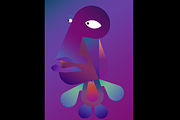Character with wild colors, an Education Illustration by Yapida (Thumbnail 1 of 3)