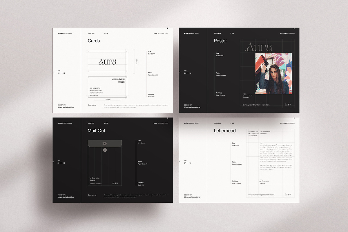 AURA | Brand Guidelines Template, a Branding & Logo Template by ArtisanaAura (Photo 13 of 23)