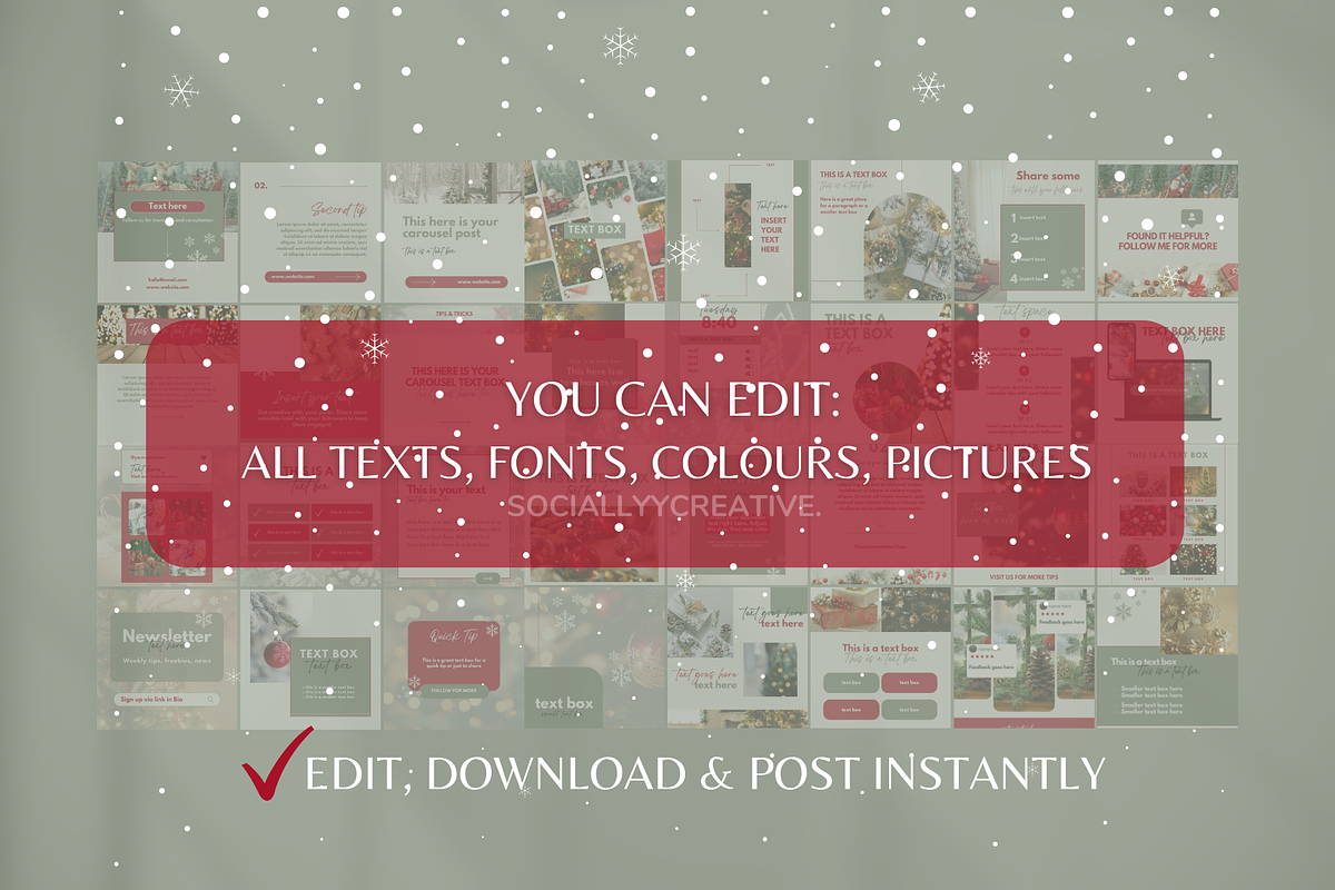 Christmas Instagram Template preview 4