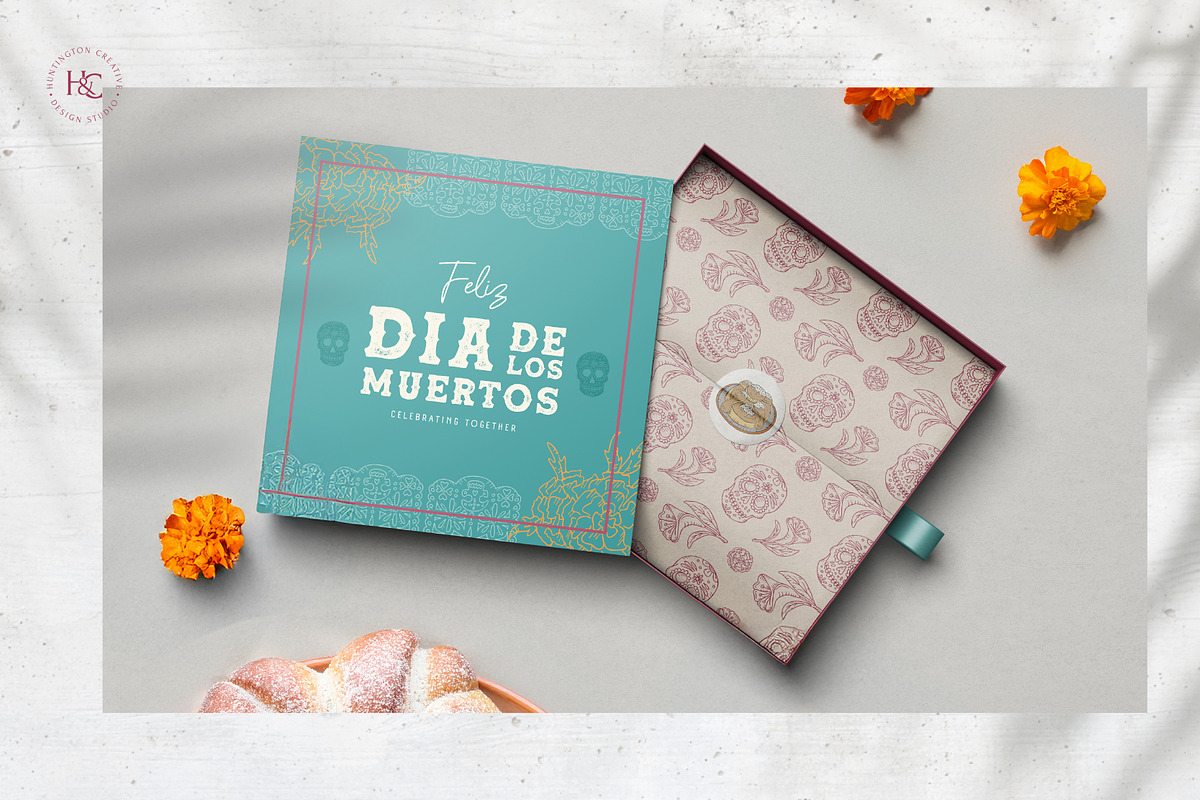 Hand Drawn Dia de los Muertos Images, a Seasonal Illustration by H&C Drawings & Designs (Photo 5 of 15)