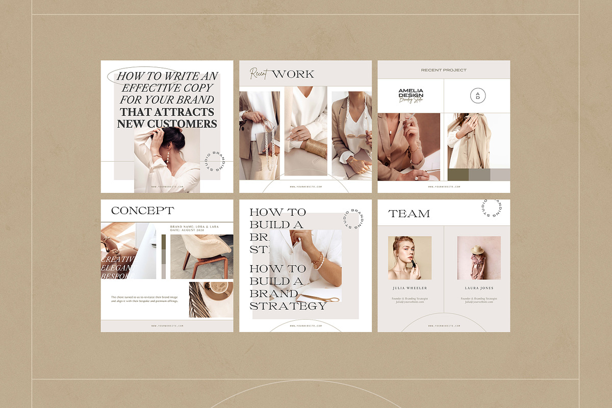 Branding Expert Instagram Templates, a Social Media Template by AndrewPixel (Photo 9 of 13)