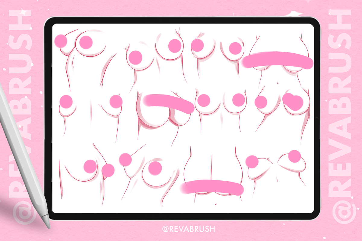 Procreate Breast Mature NSFW brushes, a Brush Add-On by Revabrush (Photo 5 of 5)