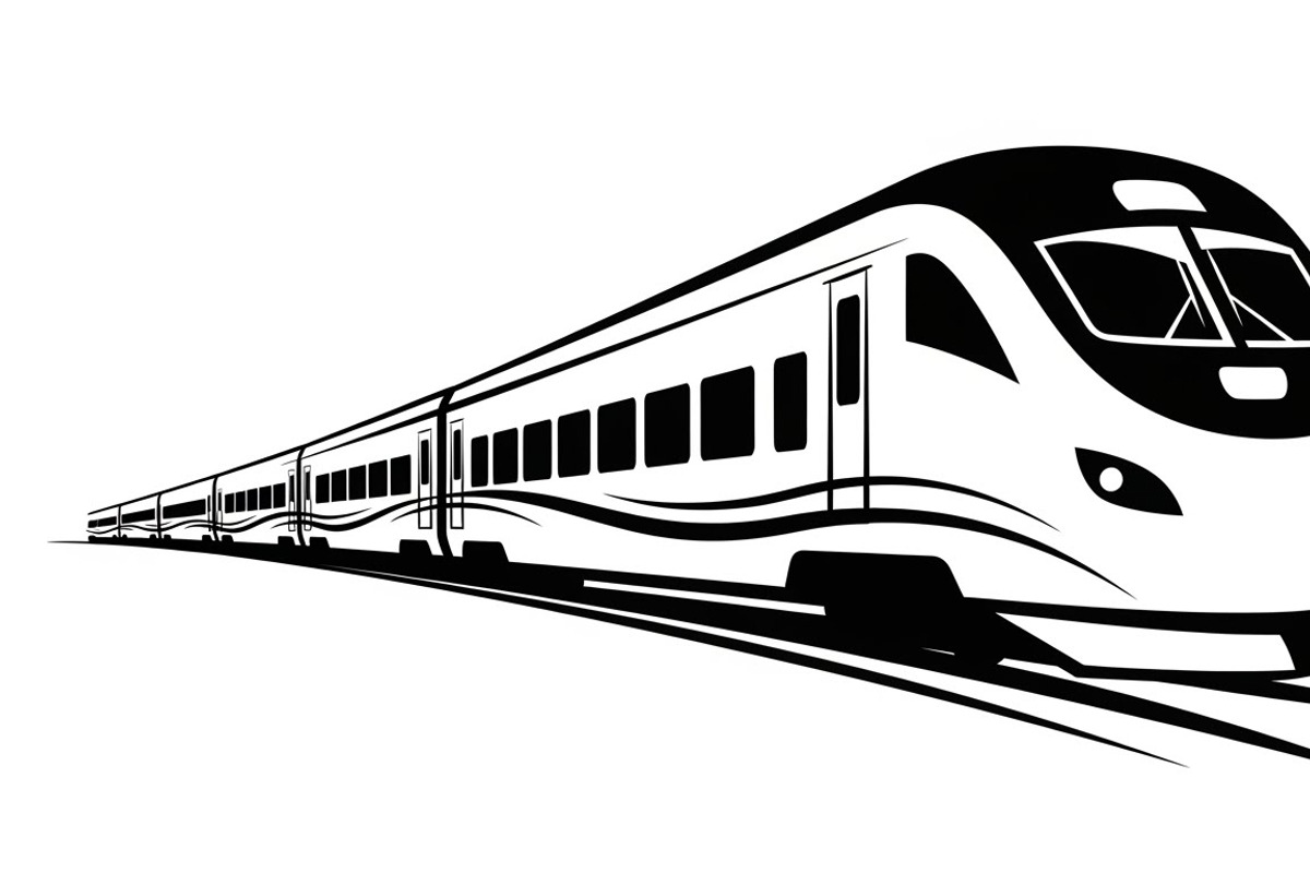 train transport silhouettes, an Illustration by Amazin_art (Photo 26 of 31)
