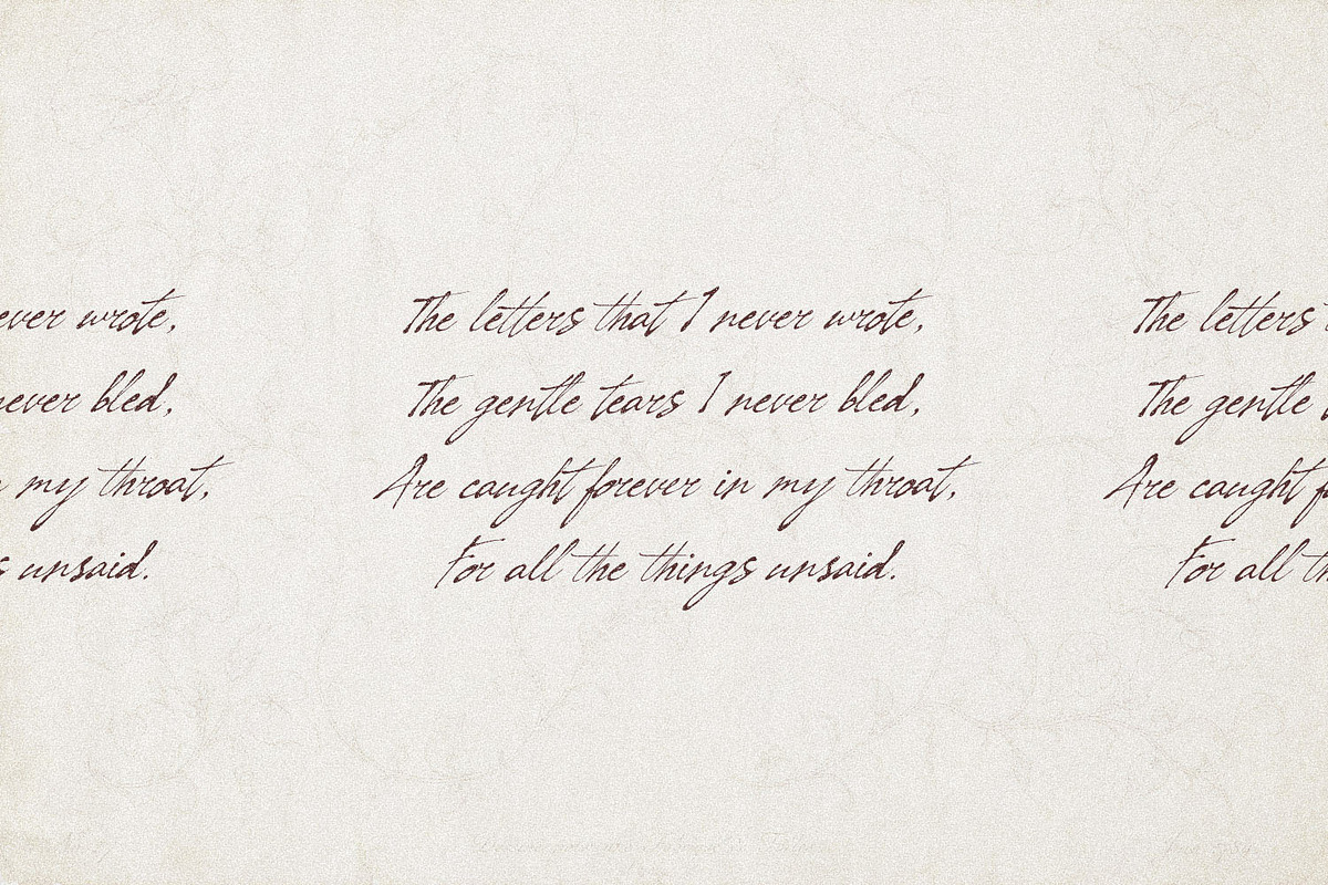 Sunday Poetry - Handwritten Script, a Handwritten Font by AndrewPixelType (Photo 3 of 13)