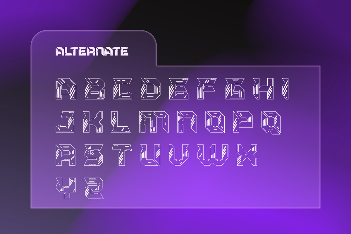 Vexon - Futuristic Display Font, a Sans Serif Font by Flawless And Co (Photo 9 of 10)
