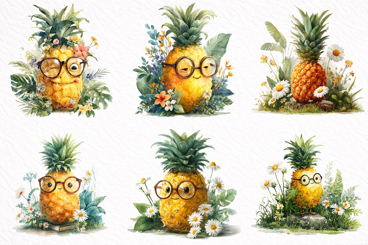 Whimsical Summer Clipart Bundle, an Illustration by DreamArtGraphic (Photo 2 of 8)