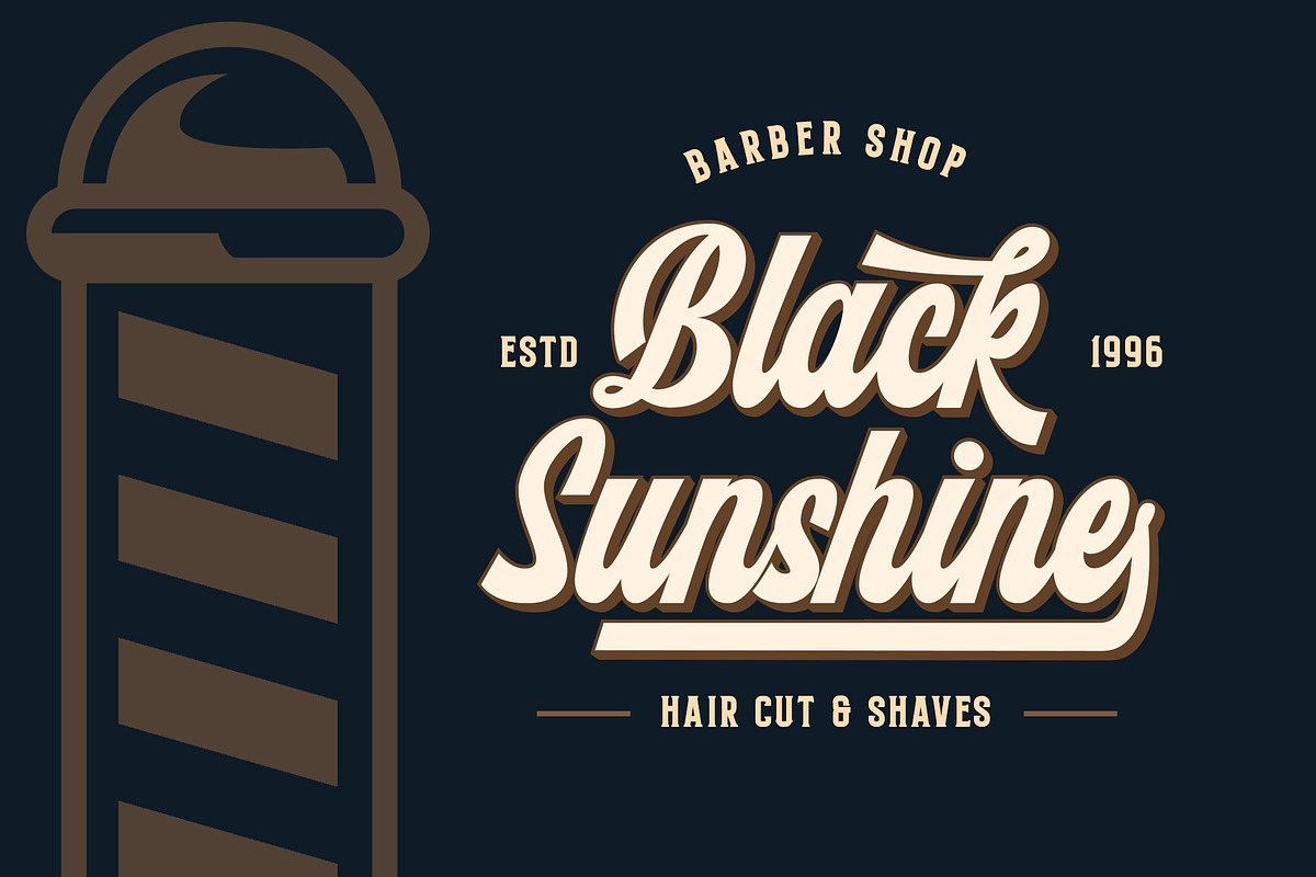 Monthelo Strong Bold Font preview 2