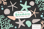 Mint & Peach Vector Seashells, an Illustration by Amanda Ilkov (Thumbnail 3 of 5)