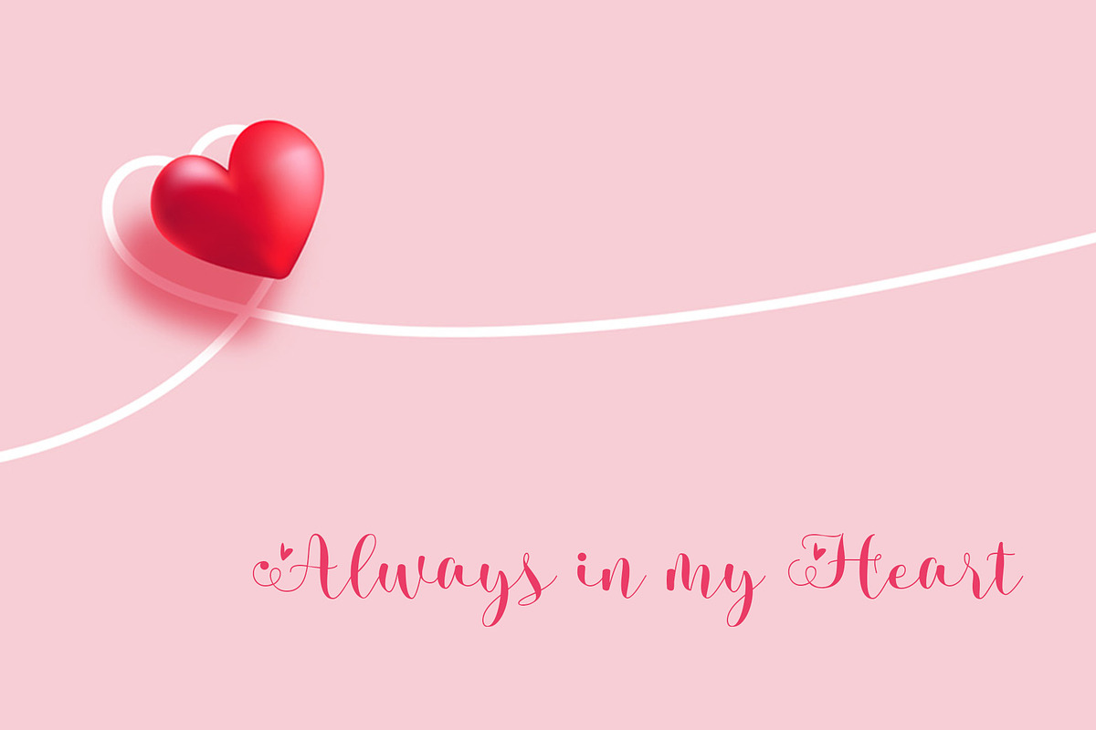 Alena Lovely - Romantic Script Font, a Script Font by Siwox Studios (Photo 8 of 8)