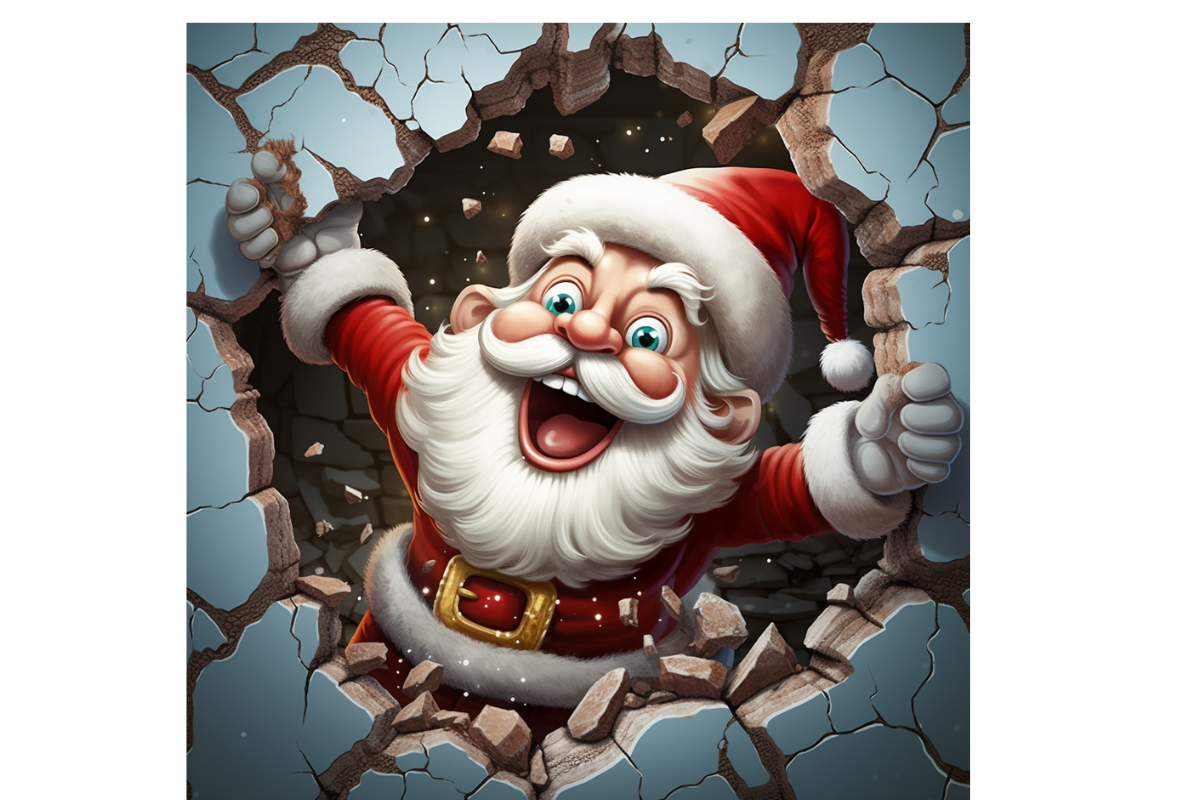 Funny 3D Christmas Background, a Background Graphic by Agnesagraphic (ID 95) (Photo 4 of 8)