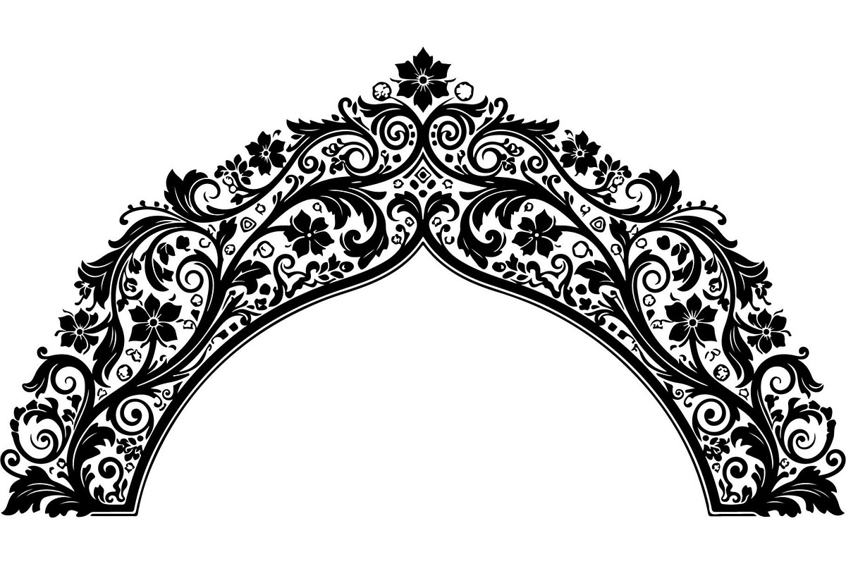 Decorative Arch Window Vector Pack, a Decorative Illustration by Designer_Momina (Photo 10 of 21)