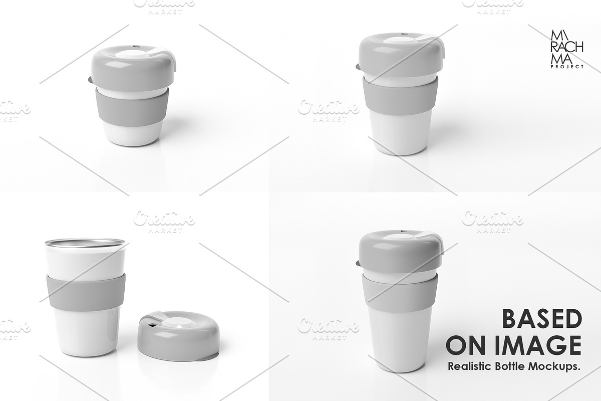 Reusable Coffee Cup Mockup Set, a Cups & Container Mockup by Mirachma Project (Photo 2 of 8)