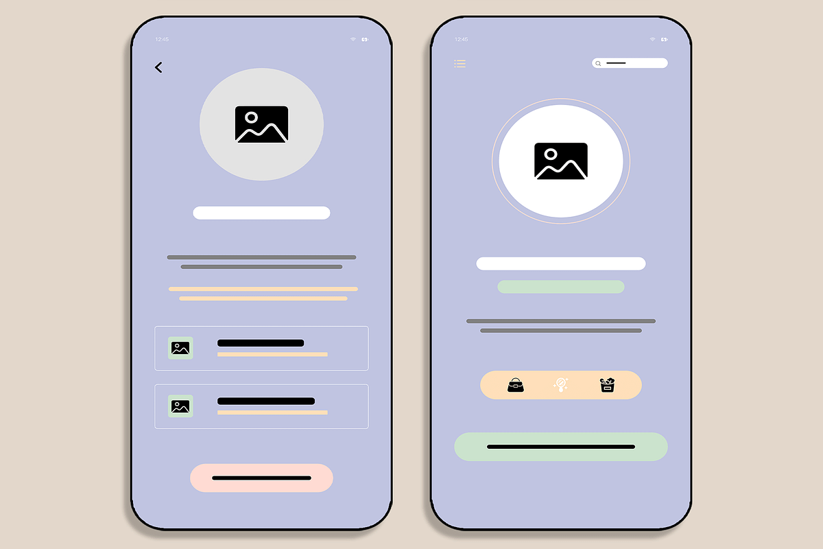 Mobile App Wireframe, a Wireframe Template by MightyDesign (Photo 3 of 8)